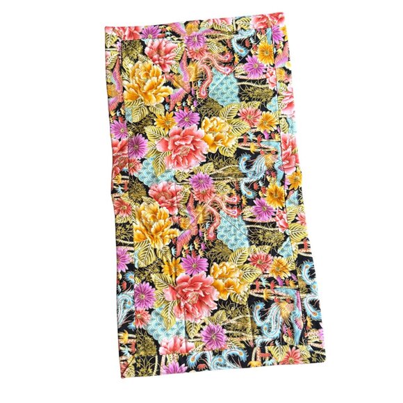 Patchwork Floral Quilted Foldover Case with Pocket - Picture 6 of 7